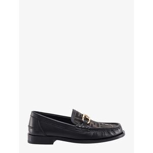 Fendi Men Fendi O' Lock Leather Loafer With Ff Insert